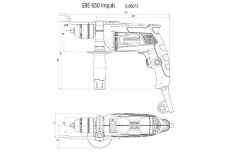 Ударная дрель Metabo SBE 650 Impuls 600672000 в Санкт-Петербурге