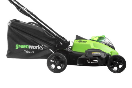 Газонокосилка аккумуляторная Greenworks GD40LM45, 40V, 45 см, бесщеточная, c 1х АКБ 4 А/ч и ЗУ в Санкт-Петербурге