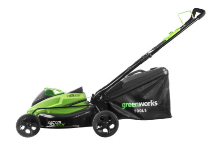 Газонокосилка аккумуляторная Greenworks GD40LM45, 40V, 45 см, бесщеточная, c 1х АКБ 4 А/ч и ЗУ в Санкт-Петербурге