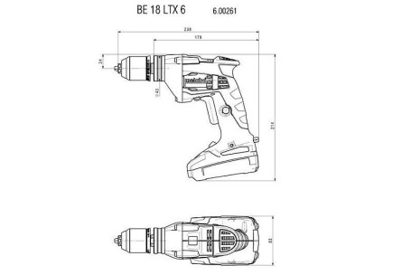 Аккумуляторная дрель Metabo BE 18 LTX 6 600261890 в Санкт-Петербурге