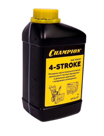 Масло полусинтетическое зимнее (1 л; 10W40; SL/CF) для 4-тактных двигателей Champion 952853 в Санкт-Петербурге
