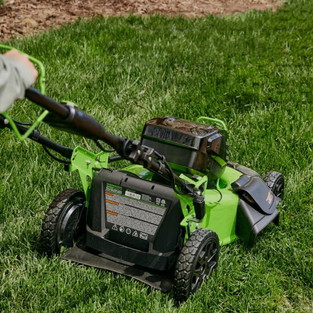 Газонокосилка аккумуляторная Greenworks Арт. 2518907, 82V, 51 см, бесщеточная без АКБ и ЗУ