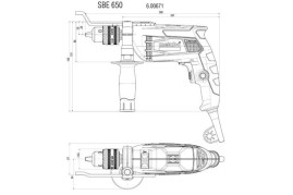Ударная дрель Metabo SBE 650 600671850