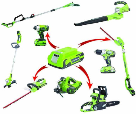 Li-Ion Аккумулятор Greenworks G-24 24V 2 А/ч G24B2 в Санкт-Петербурге