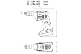 Аккумуляторный шуроповерт для гипсокартона Metabo SE 18 LTX 6000 620049500