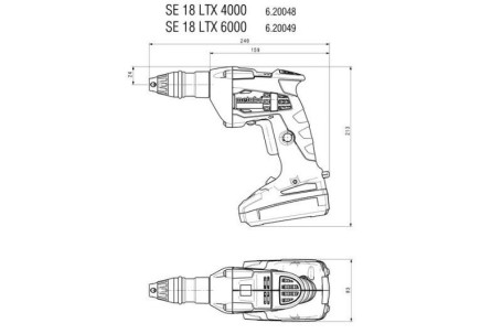 Аккумуляторный шуроповерт для гипсокартона Metabo SE 18 LTX 6000 620049500 в Санкт-Петербурге