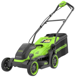 Газонокосилка аккумуляторная Greenworks GD40LM361, 40V, 36 см, бесщеточная, без АКБ и ЗУ