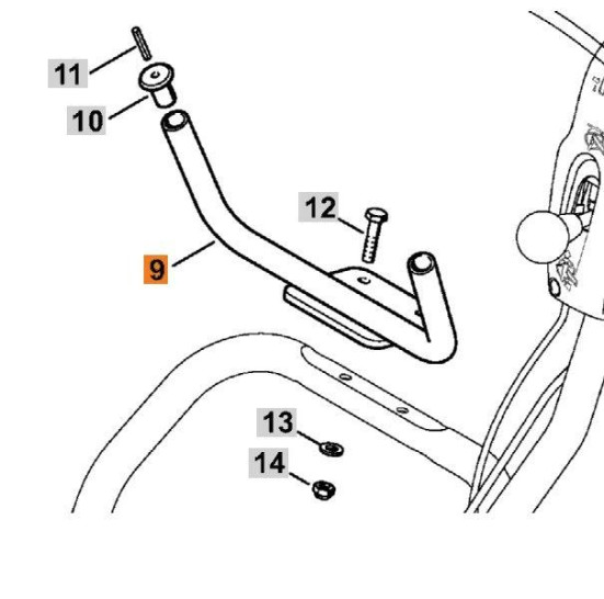 Крепление FW20 бака воды Stihl 42247007401 в Санкт-Петербурге