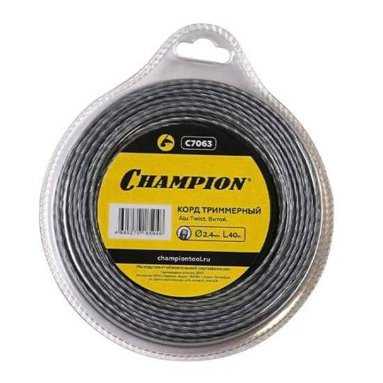 Корд трим.CHAMPION Alu Twist 2.4мм*40м (витой) в Санкт-Петербурге