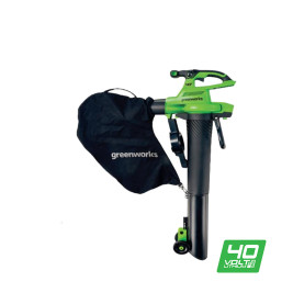 Воздуходув-Садовый Пылесос аккумуляторный Greenworks Арт. 2406907, 40V, бесщеточный, без АКБ и ЗУ