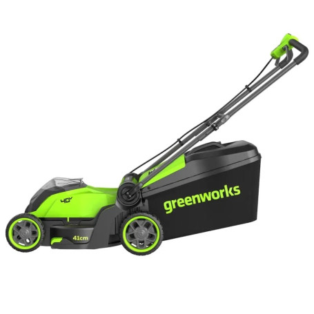Газонокосилка аккумуляторная Greenworks GD40LM411, 40V, бесщеточная, 41 см, c 1хАКБ 4Ач и ЗУ в Санкт-Петербурге