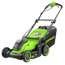 Газонокосилка аккумуляторная Greenworks GD40LM411, 40V, бесщеточная, 41 см, c 1хАКБ 4Ач и ЗУ