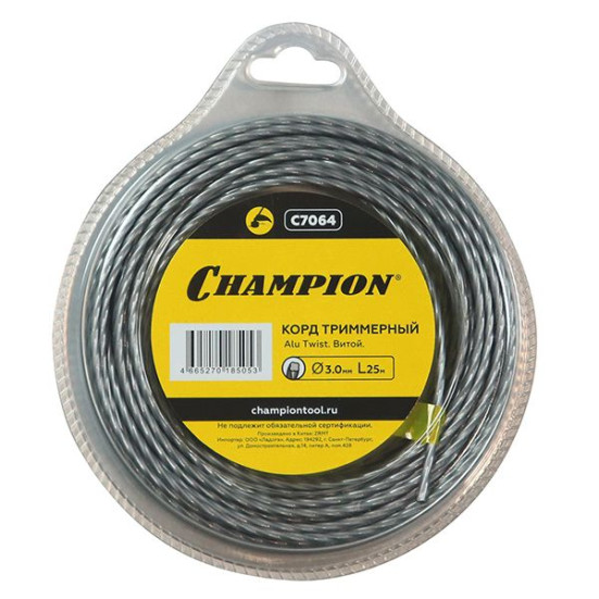 Корд трим.CHAMPION Alu Twist 3.0мм*25м (витой) в Санкт-Петербурге