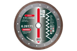 Алмазный диск Metabo 230х22,23мм Classic UC-T Turbo универсальный 628171000