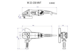 Угловая шлифовальная машина Metabo W 22-230 MVT 606462000
