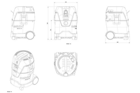 Универсальный пылесос Metabo ASA 25 L PC 602014000 в Санкт-Петербурге