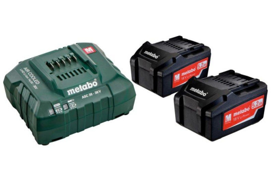Базовый комплект Metabo 18 В Li-Power 2х5,2Ач + ЗУ ASC 30-36V AIR COOLED  685051000 в Санкт-Петербурге