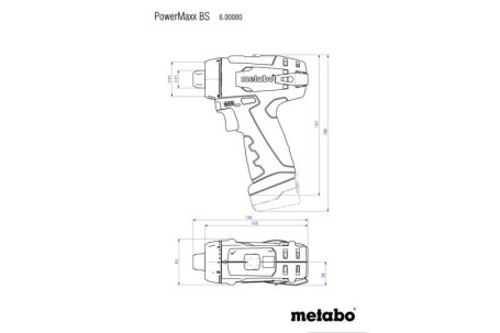 Аккумуляторная дрель-шуруповерт Metabo PowerMaxx BS Basic 600080500 в Санкт-Петербурге