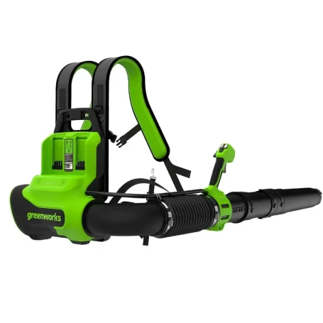 Ранцевая воздуходувка аккумуляторная Greenworks GD40BPG2, 40V, бесщеточная, с 1хАКБ 4 Ач и ЗУ в Санкт-Петербурге
