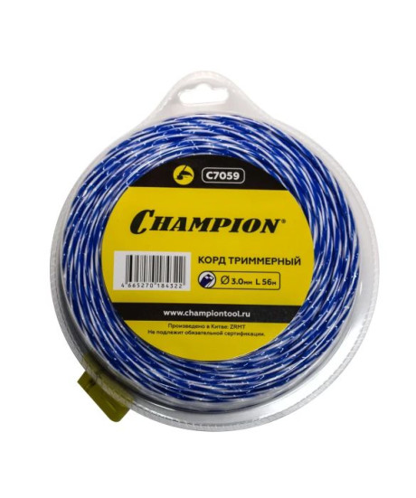 Корд трим.CHAMPION Sky-cutter 3.0мм* 56м (витой квадрат) в Санкт-Петербурге