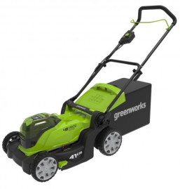 Газонокосилка аккумуляторная Greenworks Арт.2512607UD, 2*24V, 41 см, с 2хАКБ 4Ач и ЗУ