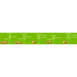 Набор фрез ( 5 шт.) 2953207 для фрезера Greenworks G24RO 24V