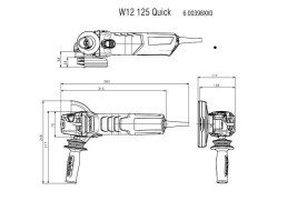Угловая шлифовальная машина Metabo W12-125 Quick 600398010