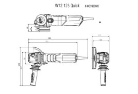 Угловая шлифовальная машина Metabo W12-125 Quick 600398010