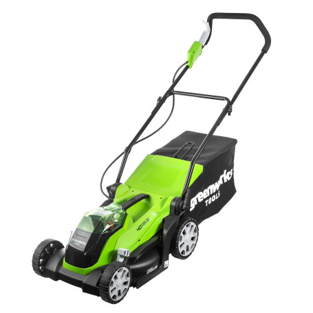 Газонокосилка аккумуляторная Greenworks Арт. 2501907UB, 40V, 35 см, c 1хАКБ 4 Ач и ЗУ