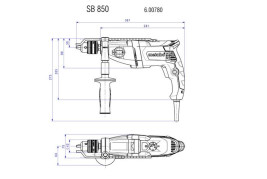 Ударная дрель Metabo SBE 780-2 600781510