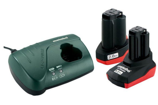 Базовый комплект Metabo 10,8 В Li-Power 1х2,0Ач + 1х5,2Ач + ЗУ LC 40  685067000 в Санкт-Петербурге