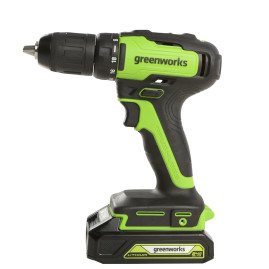 Дрель-шуруповерт аккумуляторная Greenworks Арт. 3704007, 24V, бесщеточная, без АКБ и ЗУ