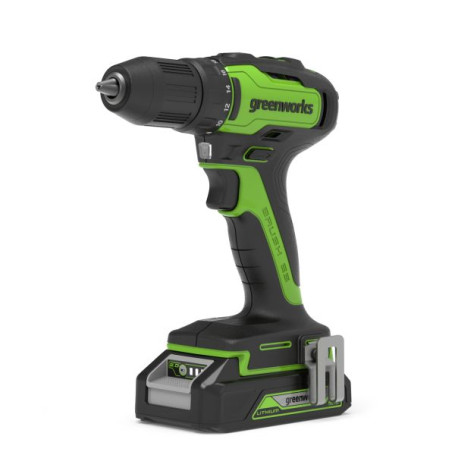 Дрель-шуруповерт аккумуляторная Greenworks Арт. 3704007UA, 24V, c 1хАКБ 2 Ач и ЗУ в кейсе в Санкт-Петербурге