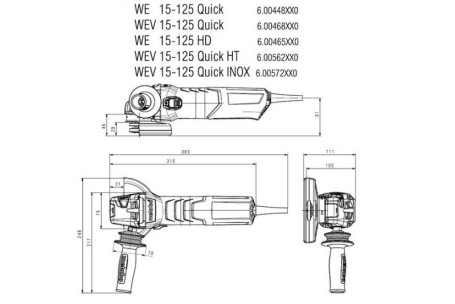 Угловая шлифовальная машина Metabo WEV 15-125 Quick Limited Edition 600468920 в Санкт-Петербурге
