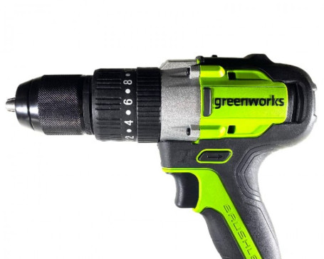 Дрель-шуруповерт ударная аккумуляторная Greenworks Арт. 3704107, 24V, бесщеточная, без АКБ и ЗУ в Санкт-Петербурге