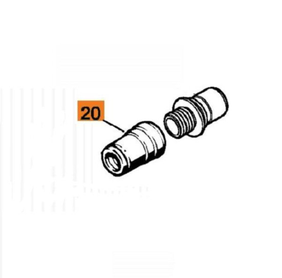 Переходник шланга верхний SE 122Е Stihl 49015031502 в Санкт-Петербурге
