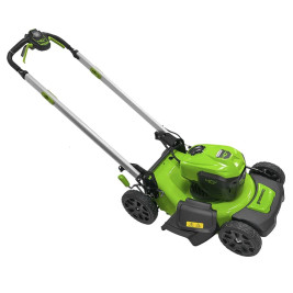 Газонокосилка аккумуляторная Greenworks Арт. 2517407UB, 40V, 48 см, самоходная, бесщеточная, c 1хАКБ 4 Ач и ЗУ