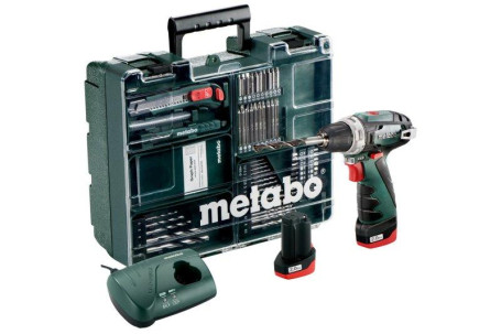 Аккумуляторная дрель-шуруповерт Metabo PowerMaxx BS Basic Set 600080880 в Санкт-Петербурге
