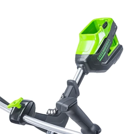 Триммер аккумуляторный Greenworks TB201H, 82V, 2,0 кВт, 46 см, c трехлопастным ножом и кусторезом, бесщеточный, с 1хАКБ 5 Ач и ЗУ в Санкт-Петербурге