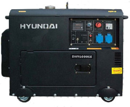 Дизельный генератор Hyundai DHY 6000SE-3