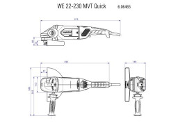 Угловая шлифовальная машина Metabo WE 22-230 MVT 606464000