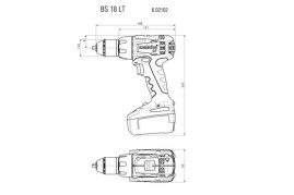 Аккумуляторная дрель-шуруповерт Metabo BS 18 LT 602102500