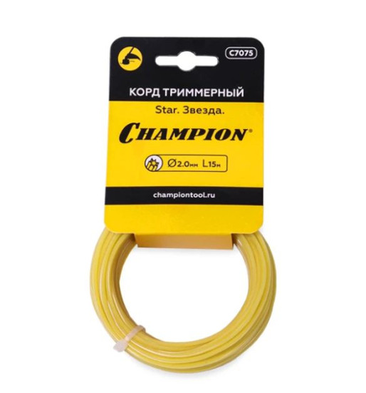 Корд трим.CHAMPION Star 2.0мм* 15м (звезда) в мотке в Санкт-Петербурге
