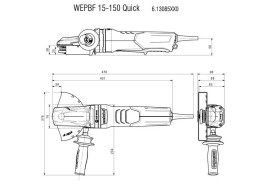 Угловая шлифовальная машина Metabo WEPBF 15-150 Quick 613085000