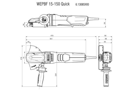 Угловая шлифовальная машина Metabo WEPBF 15-150 Quick 613085000 в Санкт-Петербурге