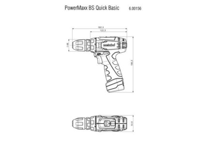 Аккумуляторная дрель-шуруповерт Metabo PowerMaxx BS Quick Basic 600156890 в Санкт-Петербурге