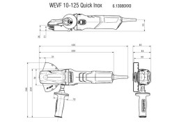 Угловая шлифовальная машина Metabo WEVF 10-125 Quick Inox 613080000
