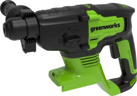 Перфоратор аккумуляторный бесщеточный Greenworks Арт. 3803007UB, 2 ДЖ, 24V, c 1хАКБ 4 Ач и ЗУ в сумке