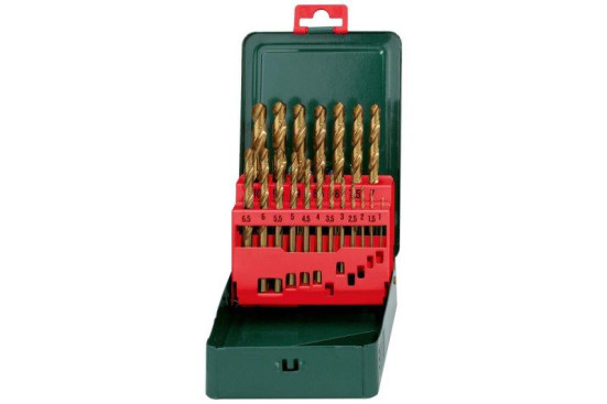 Набор сверел по металлу Metabo HSS-TiN 1-10мм (19шт)  627156000 в Санкт-Петербурге