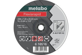 Отрезной круг Metabo 180х1,6х22,23мм Flexiarapid алюминий A 46 P изогнутый 616515000